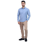Giordano Men's Polyester Modal Lycra Twill Slim Fit Easy Care Shirt - Premium Shirts
