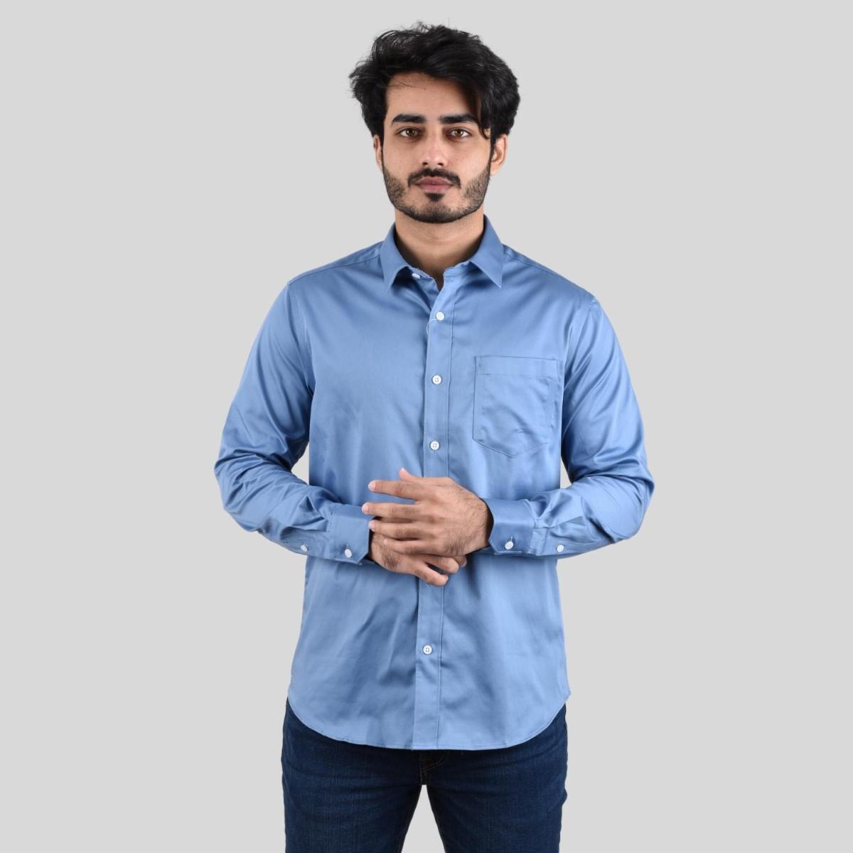 Giordano Men's Poplin Cotton Slim Fit Shirt - Premium Shirts