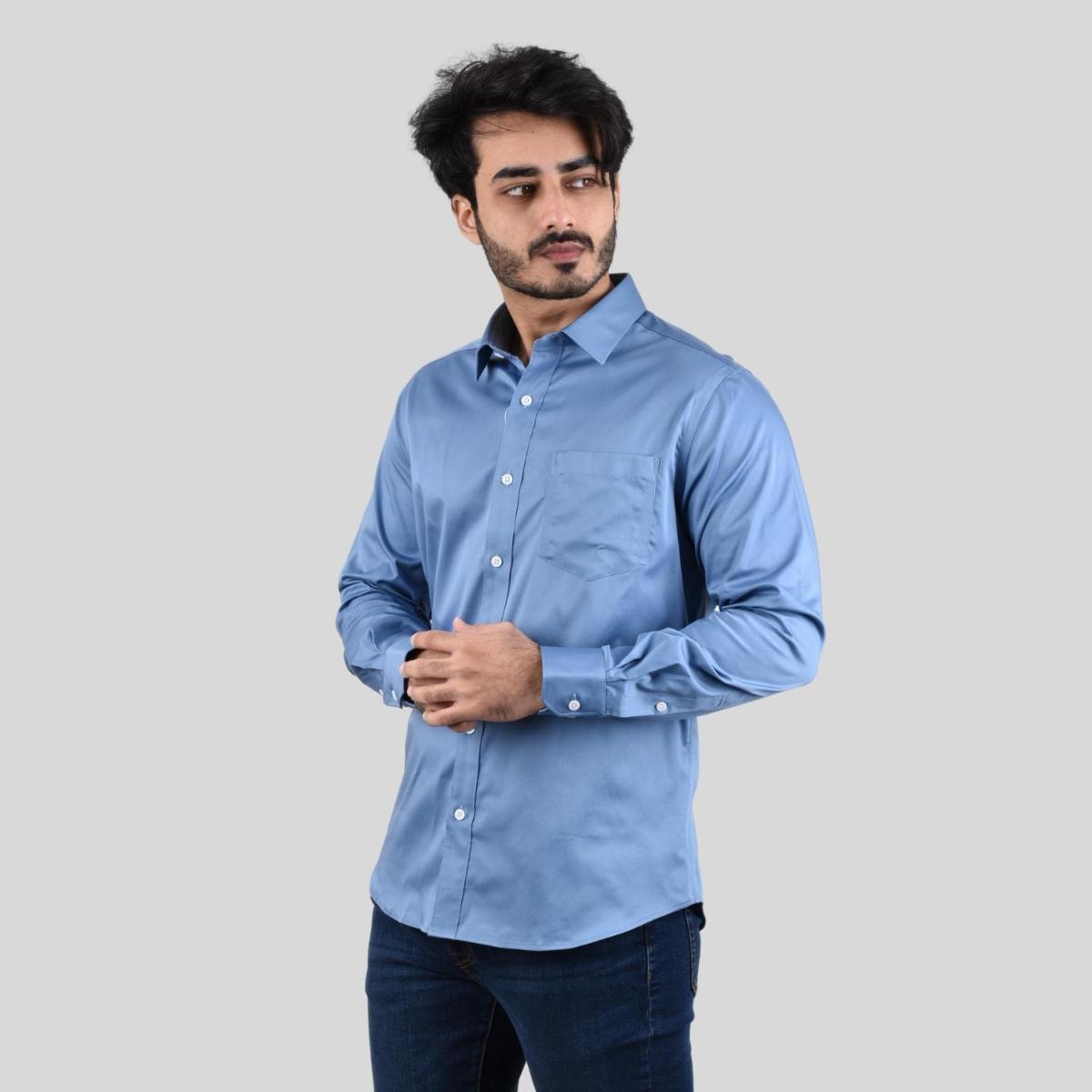 Giordano Men's Poplin Cotton Slim Fit Shirt - Premium Shirts