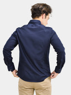 Giordano Men's Poplin Cotton Slim Fit Shirt - Premium Shirts