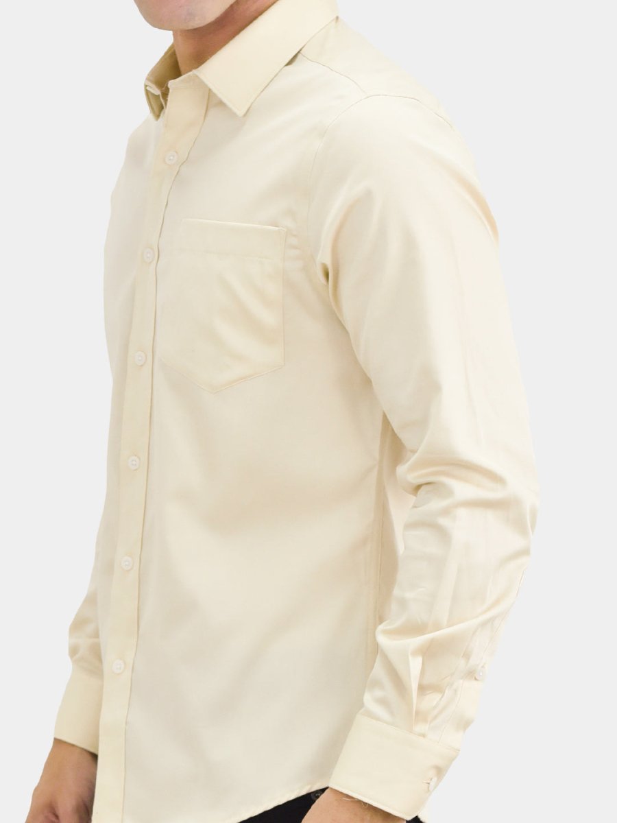 Giordano Men's Poplin Cotton Slim Fit Shirt - Premium Shirts