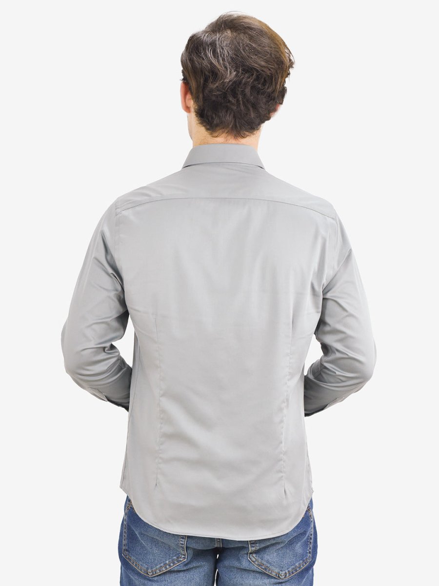 Giordano Men's Poplin Cotton Slim Fit Shirt - Premium Shirts