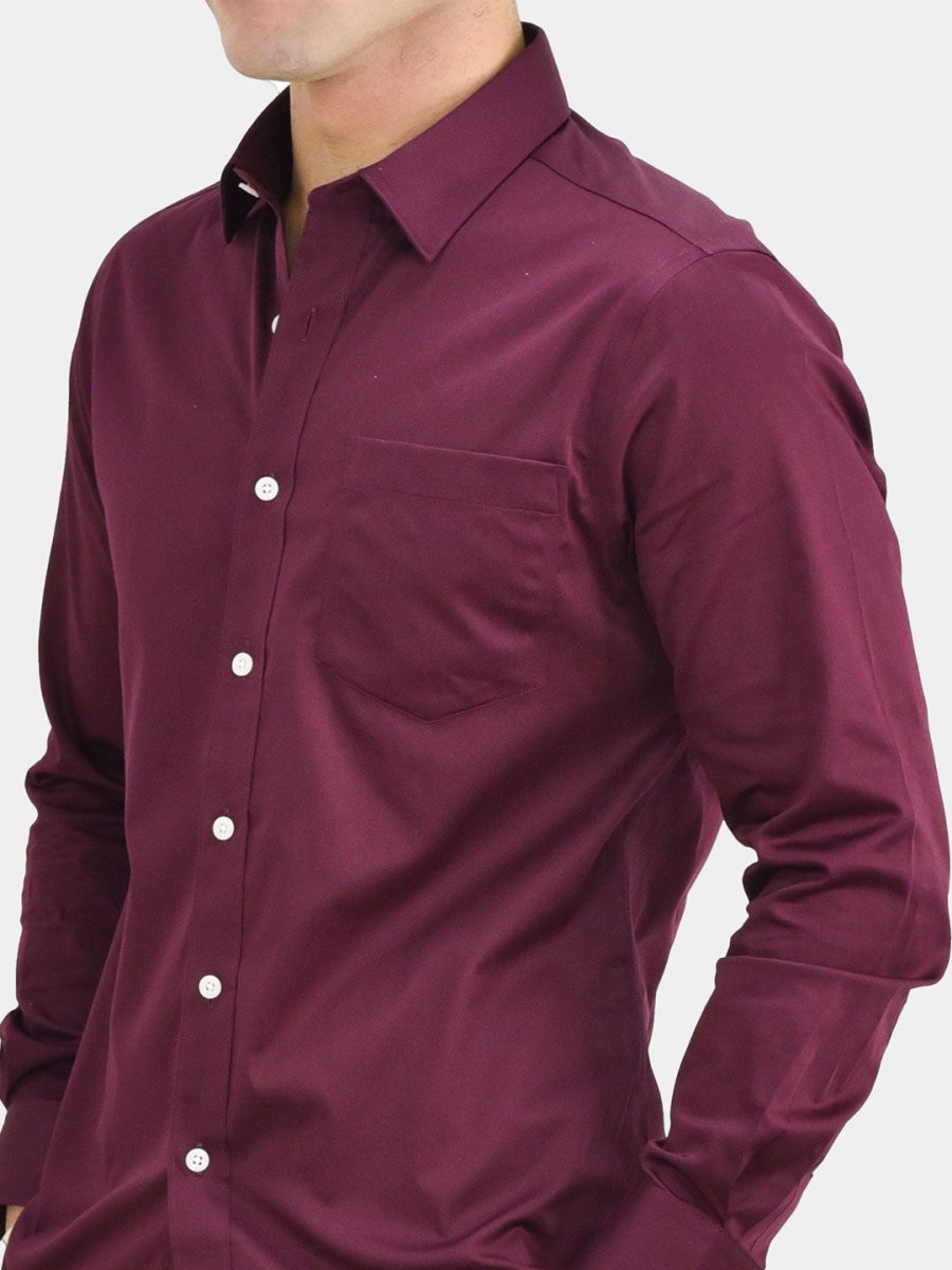 Giordano Men's Poplin Cotton Slim Fit Shirt - Premium Shirts