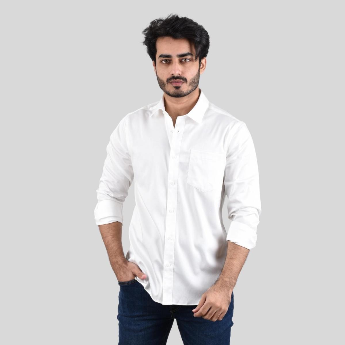 Giordano Men's Poplin Cotton Slim Fit Shirt - Premium Shirts