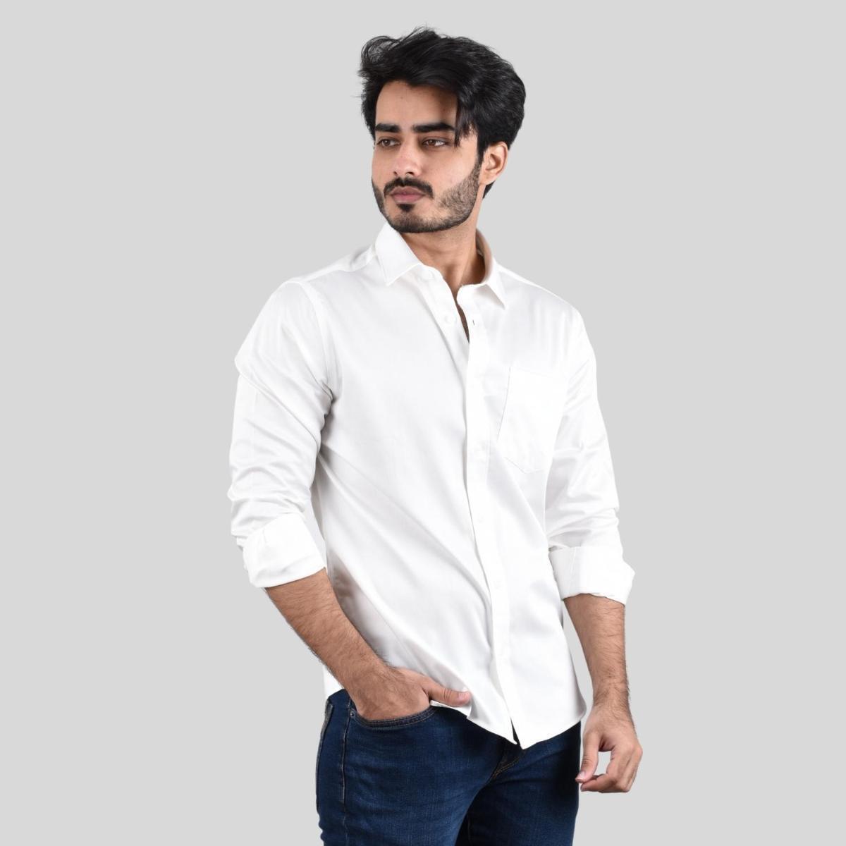 Giordano Men's Poplin Cotton Slim Fit Shirt - Premium Shirts