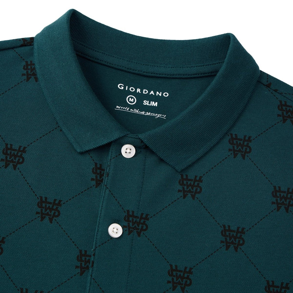 Giordano Men's Print Polo - Premium Polo