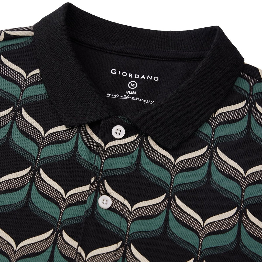 Giordano Men's Print Polo - Premium Polo