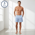 Giordano Men's Regular Fit Cotton Poplin Boxers 3 - Pack - first_variant_option_2 Premium Joggers for Giordano