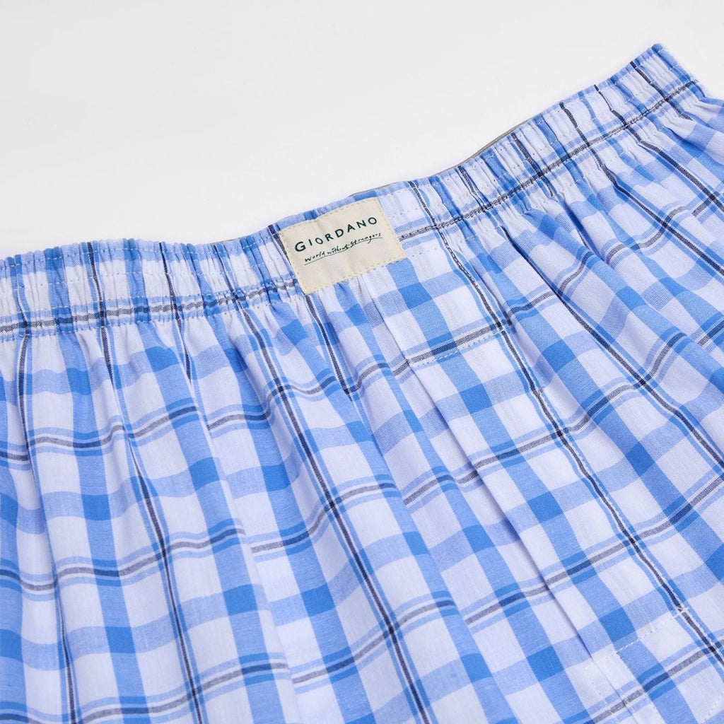Giordano Men’s Regular Fit Cotton Poplin Boxers 3-Pack - Premium Briefs