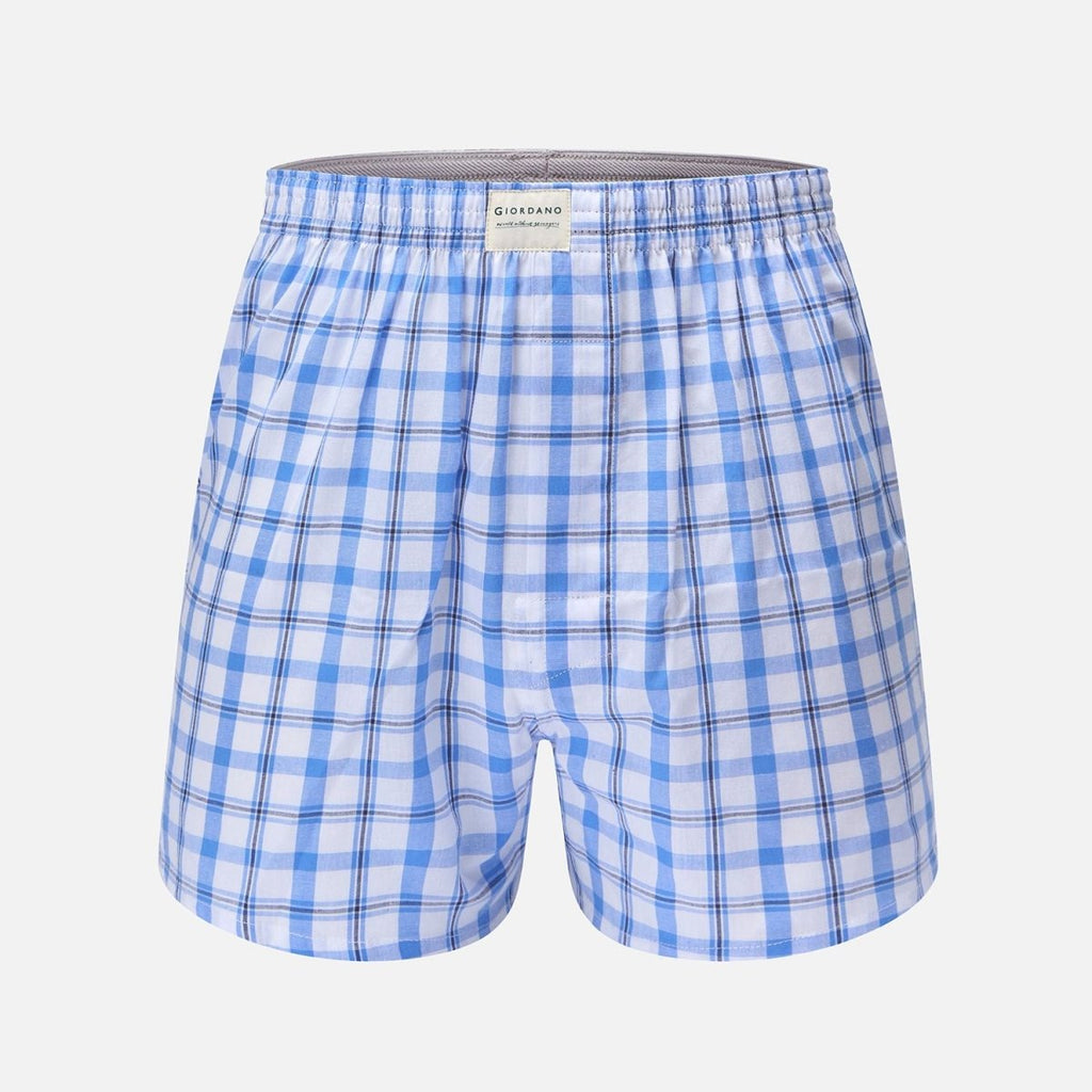 Giordano Men’s Regular Fit Cotton Poplin Boxers 3-Pack - Premium Briefs