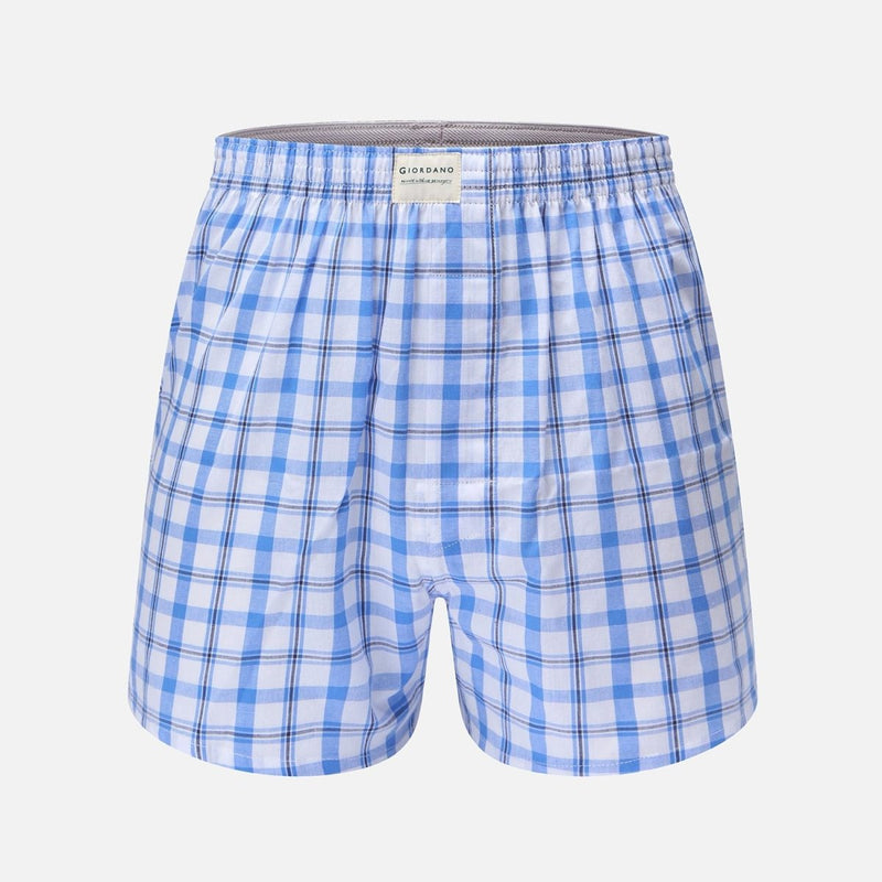 Giordano Men’s Regular Fit Cotton Poplin Boxers 3-Pack - Premium Briefs