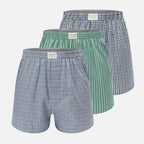 Giordano Men’s Regular Fit Cotton Poplin Boxers 3-Pack - Premium Briefs
