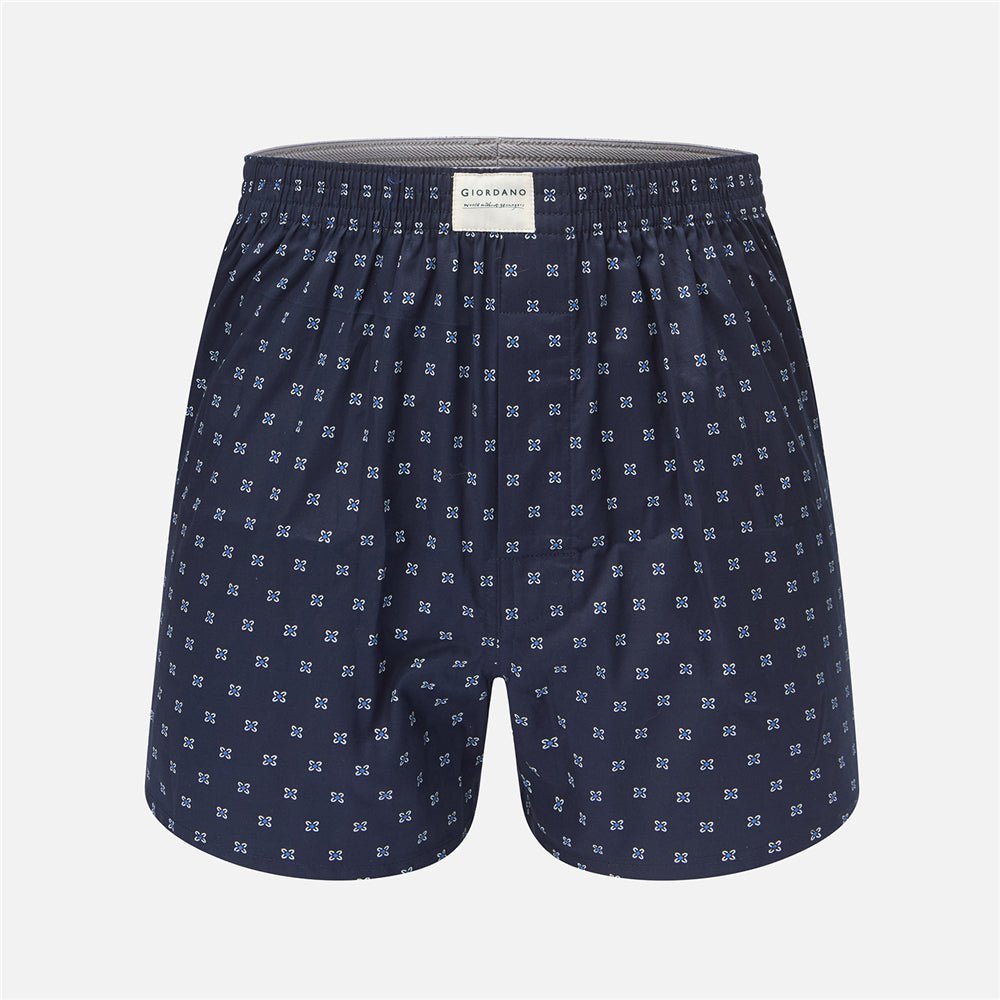 Giordano Men's Regular Fit Cotton Poplin Boxers 3-Pack - Premium Joggers
