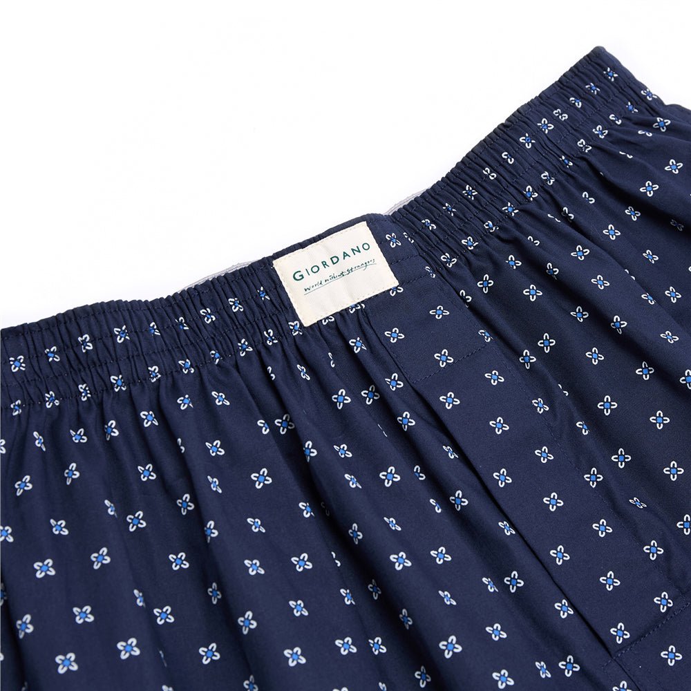 Giordano Men's Regular Fit Cotton Poplin Boxers 3-Pack - Premium Joggers