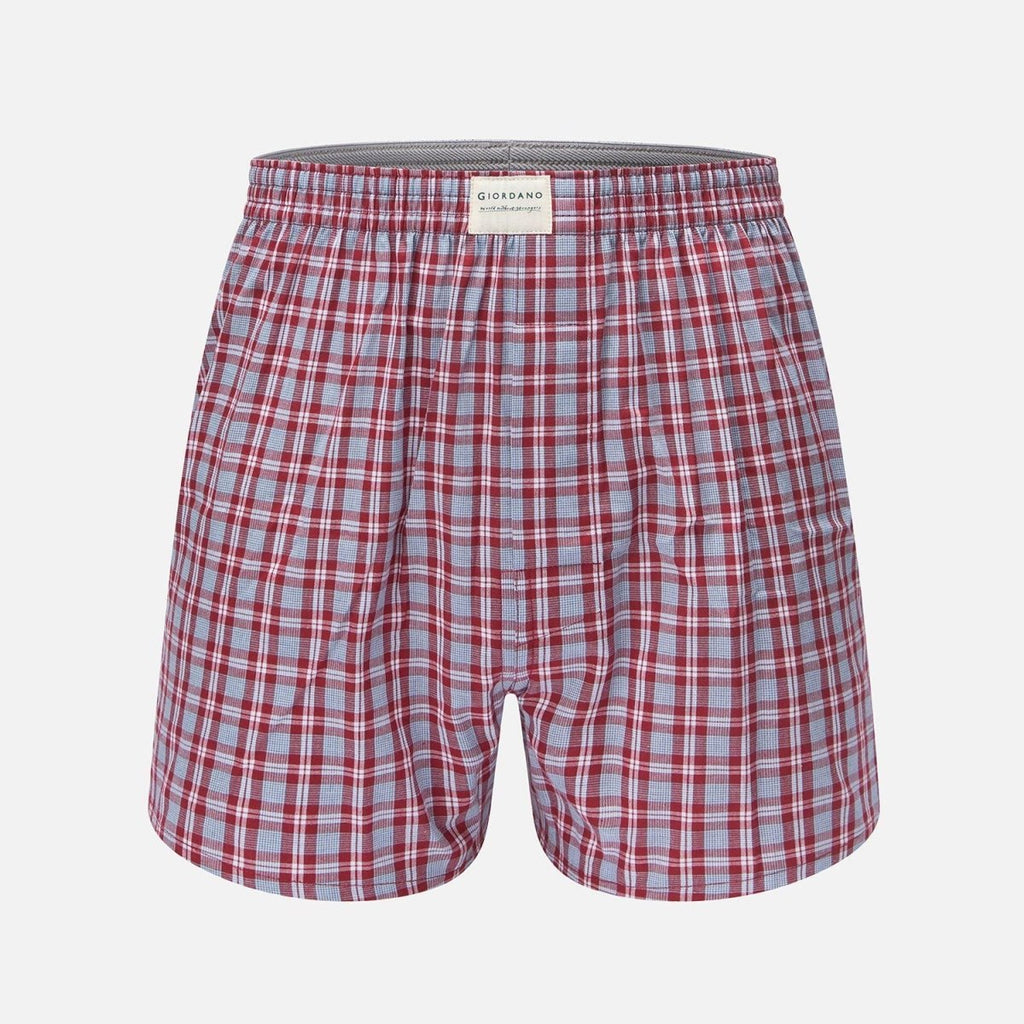 Giordano Men’s Regular Fit Cotton Poplin Boxers 3-Pack - Premium Briefs