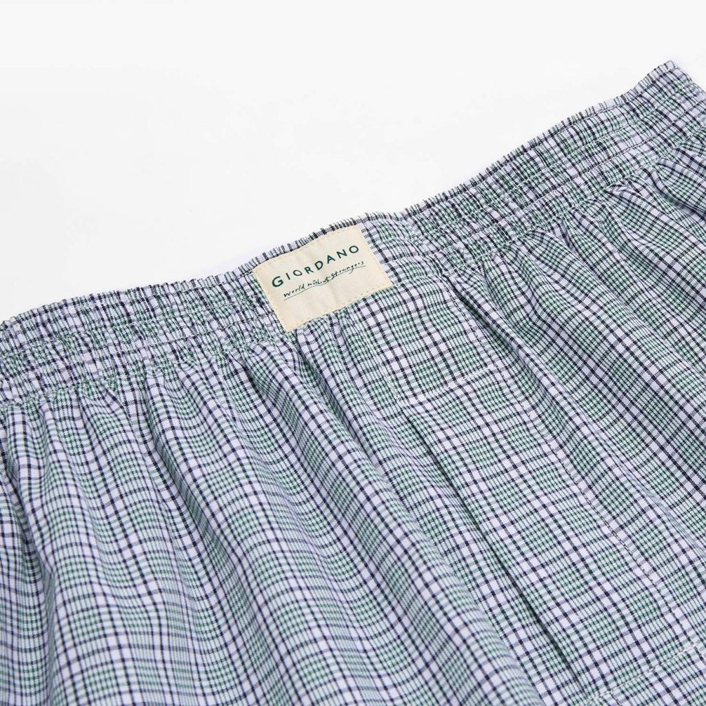 Giordano Men’s Regular Fit Cotton Poplin Boxers 3-Pack - Premium Briefs