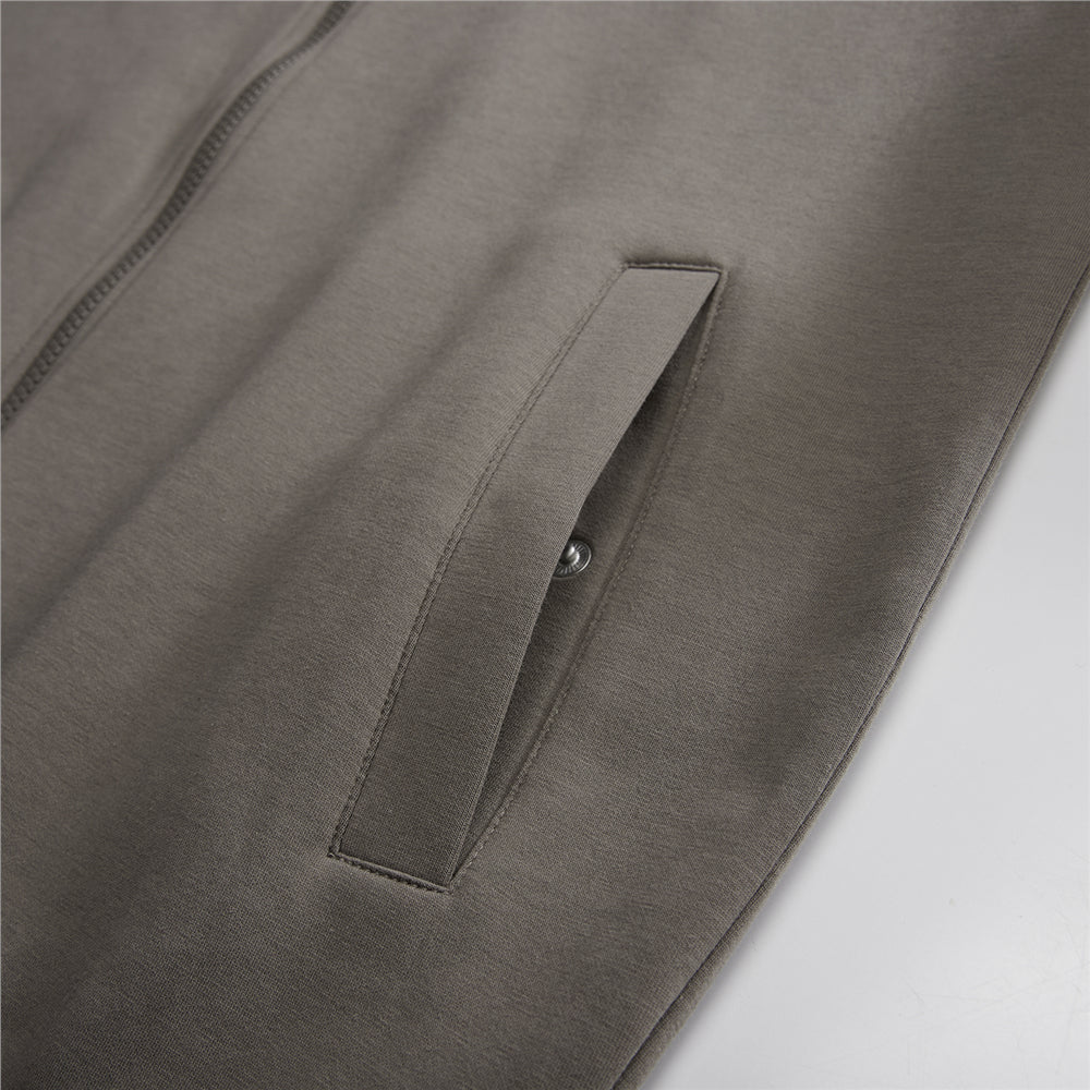 Giordano Men’s Regular Fit Interlock Full - Zip Long Sleeve Jacket - first_variant_option_2 Premium Jackets for Giordano