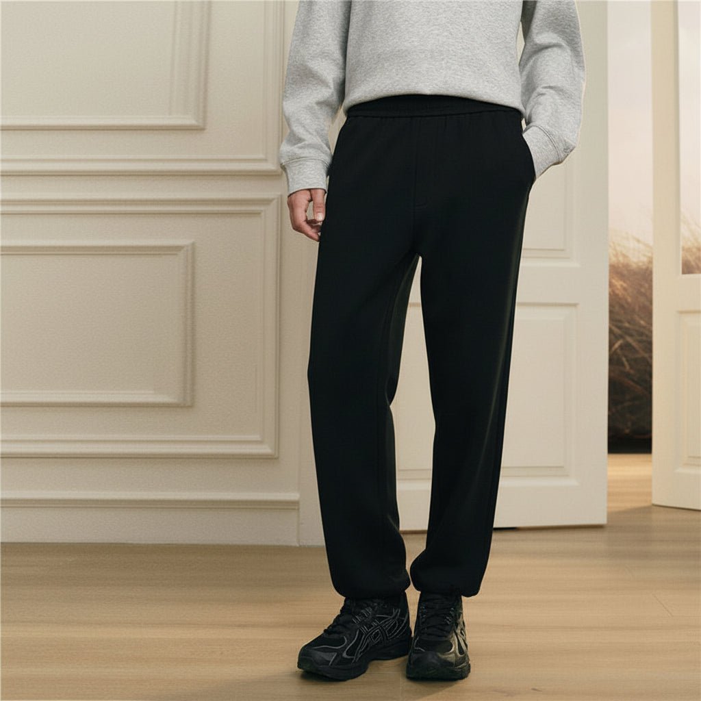 Giordano Men’s Regular Fit Interlock Jogger with Elastic Waist - first_variant_option_2 Premium Joggers for Giordano