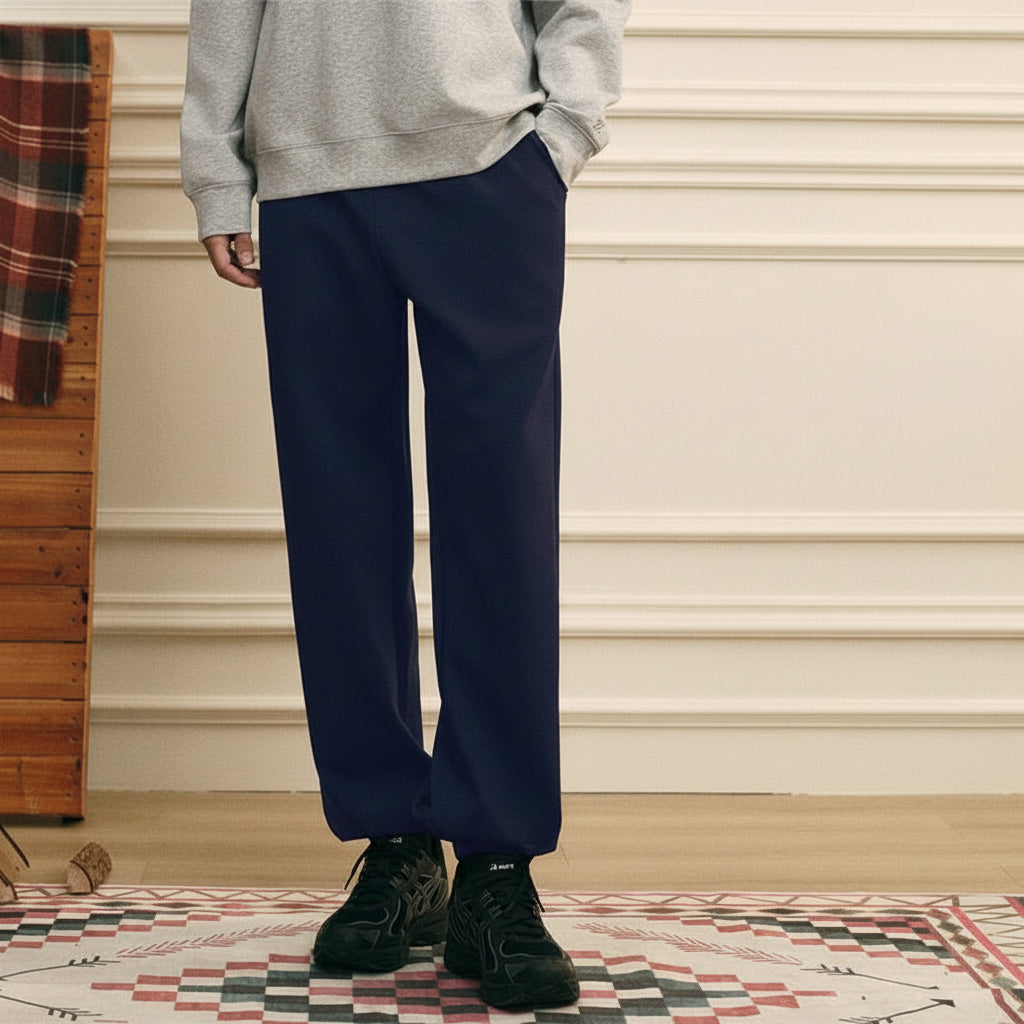 Giordano Men’s Regular Fit Interlock Jogger with Elastic Waist - first_variant_option_2 Premium Joggers for Giordano