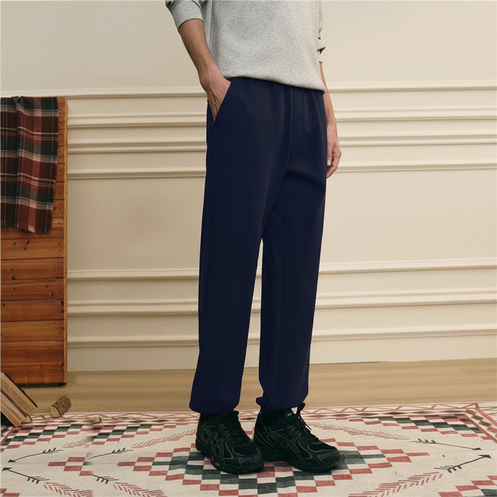 Giordano Men’s Regular Fit Interlock Jogger with Elastic Waist - first_variant_option_2 Premium Joggers for Giordano