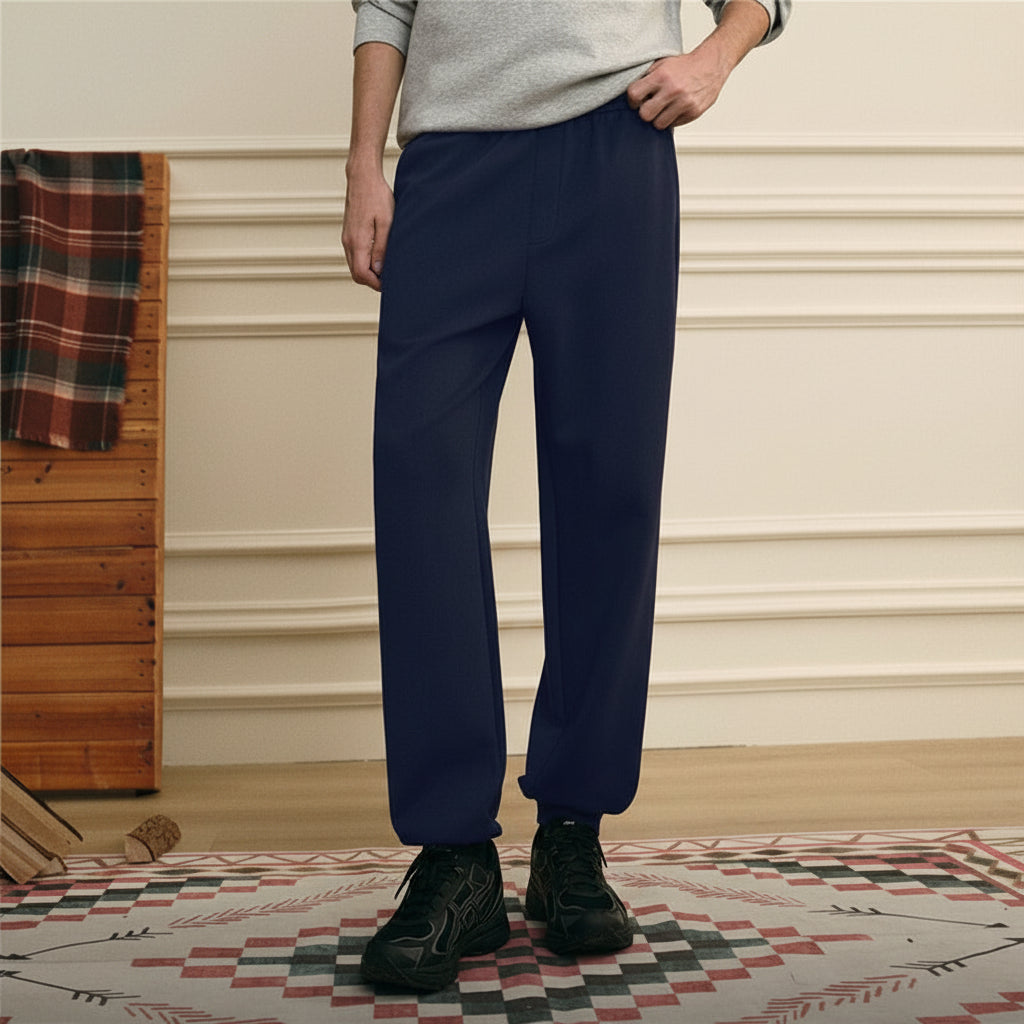 Giordano Men’s Regular Fit Interlock Jogger with Elastic Waist - first_variant_option_2 Premium Joggers for Giordano