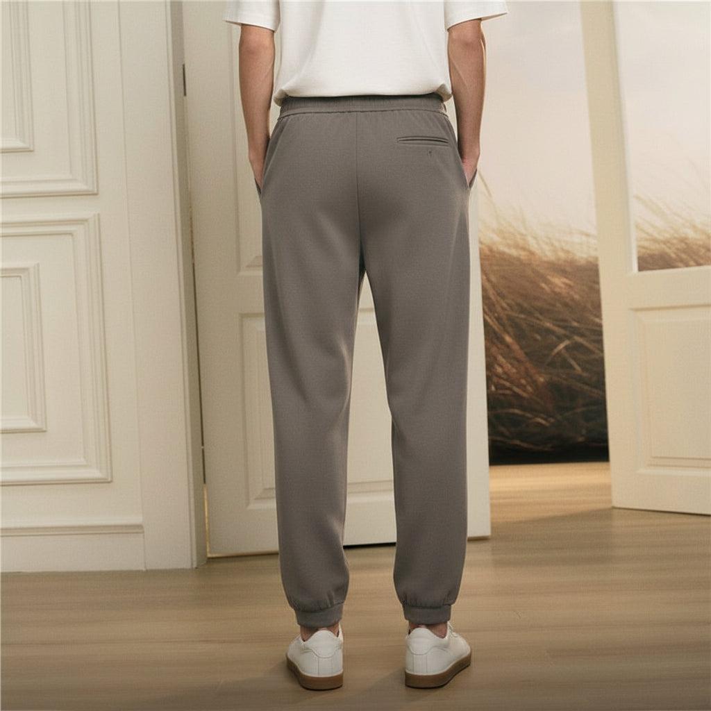Giordano Men’s Regular Fit Interlock Jogger with Elastic Waist - first_variant_option_2 Premium Joggers for Giordano