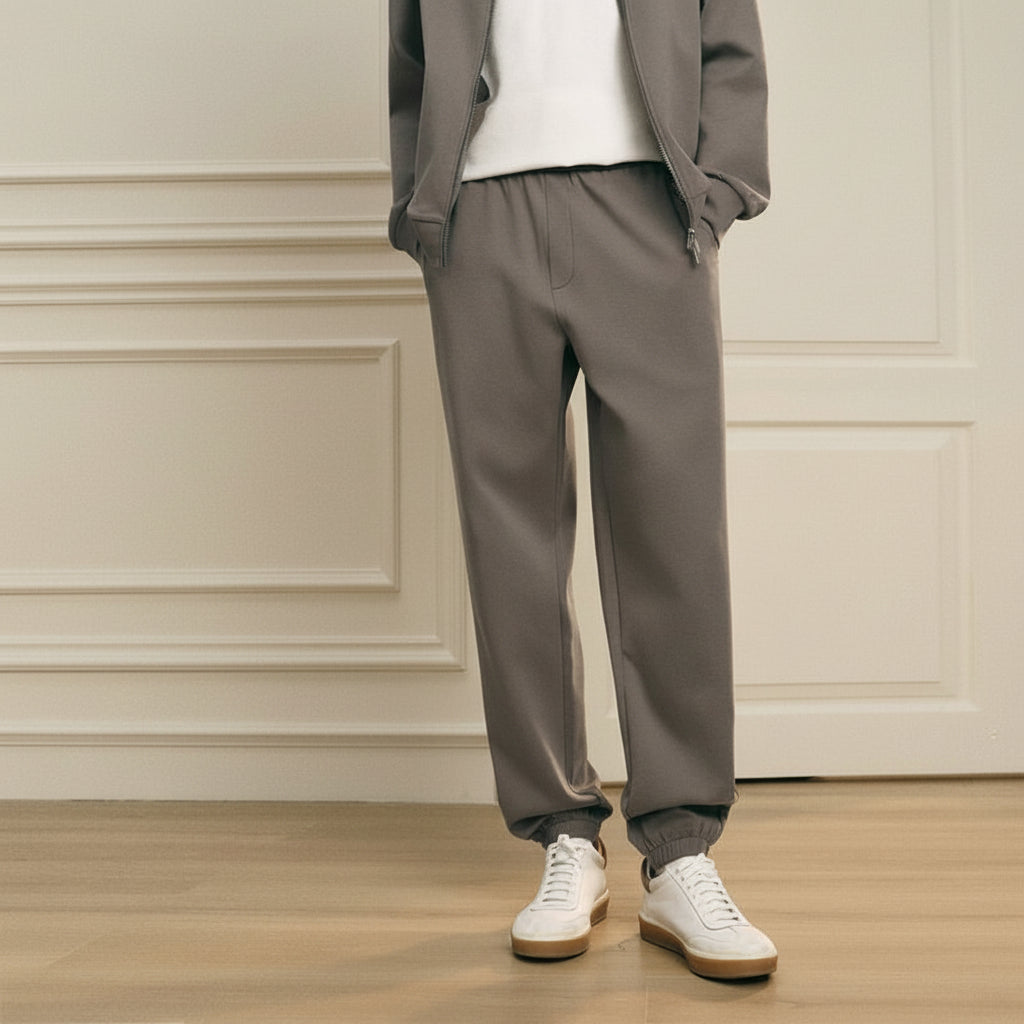 Giordano Men’s Regular Fit Interlock Jogger with Elastic Waist - first_variant_option_2 Premium Joggers for Giordano