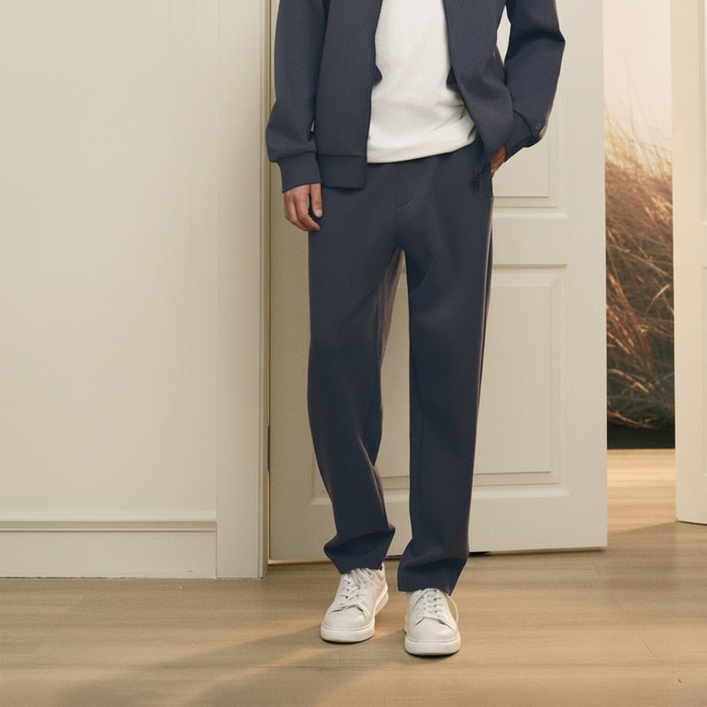 Giordano Men’s Regular Fit Interlock Jogger with Elastic Waist - first_variant_option_2 Premium Joggers for Giordano