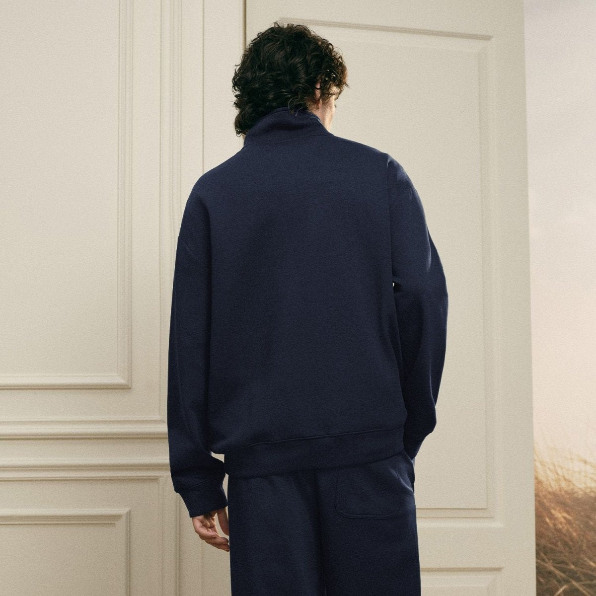 Giordano Men’s Regular Fit Lyocell Half - Zip Sweatshirt - first_variant_option_2 Premium Tee for Giordano