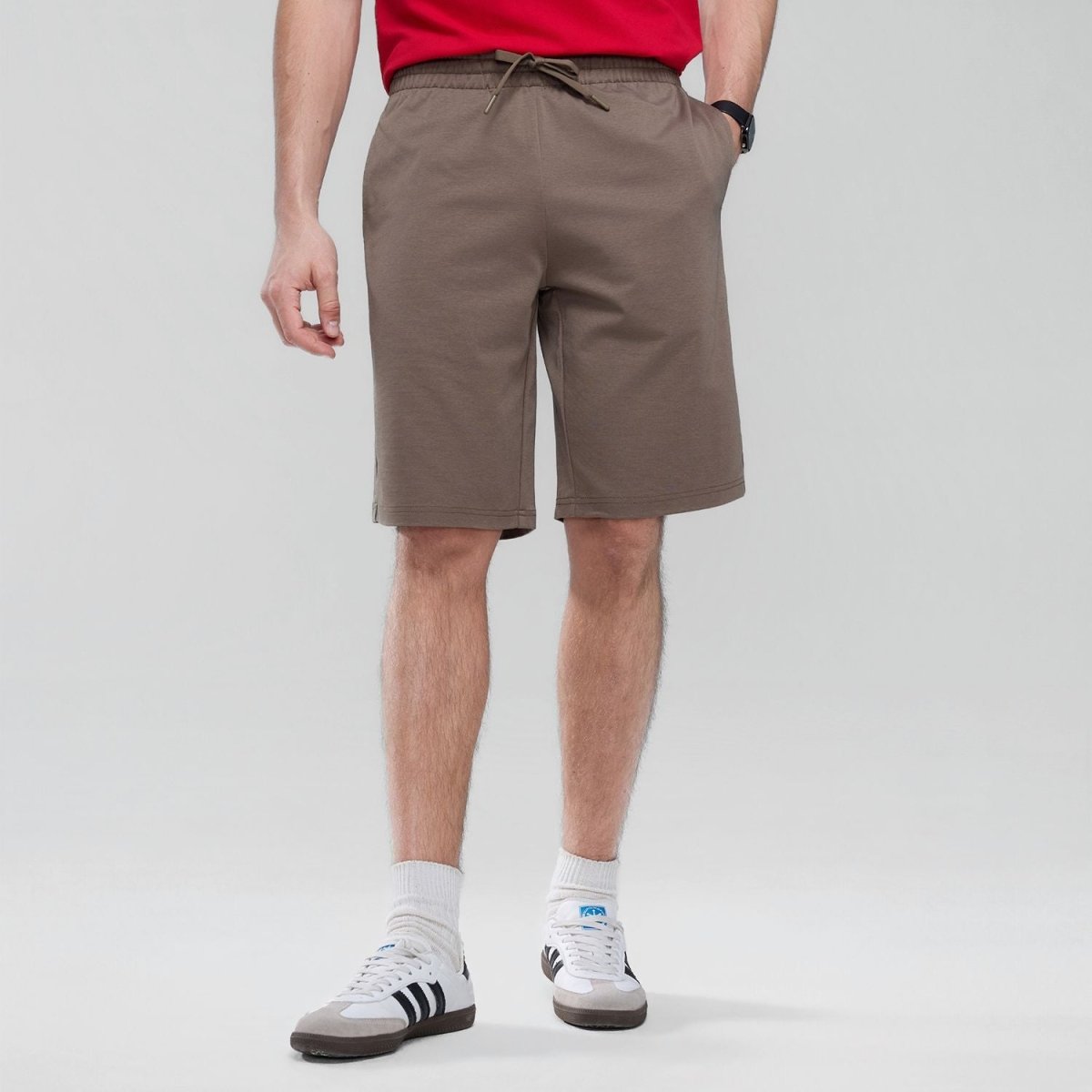Giordano Men's Regular Fit Mid-Rise Everyday Comfortable Shorts - Premium Shorts