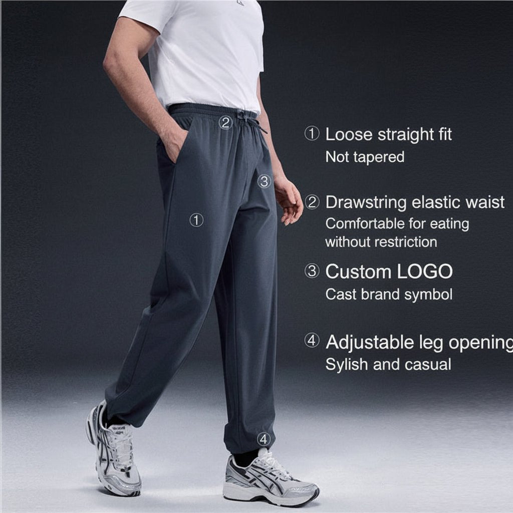 Giordano Men's Regular Fit Performance G - Motion Joggers - first_variant_option_2 Premium Joggers for Giordano