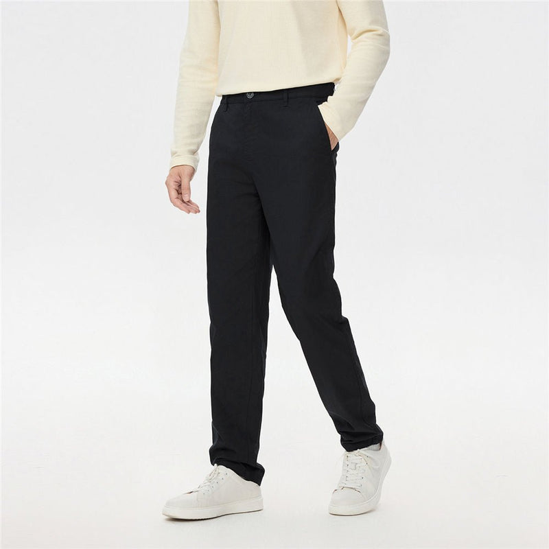 Giordano Men’s Regular Fit Stretch Twill Pants with Mid Rise - first_variant_option_2 Premium Pants for Giordano
