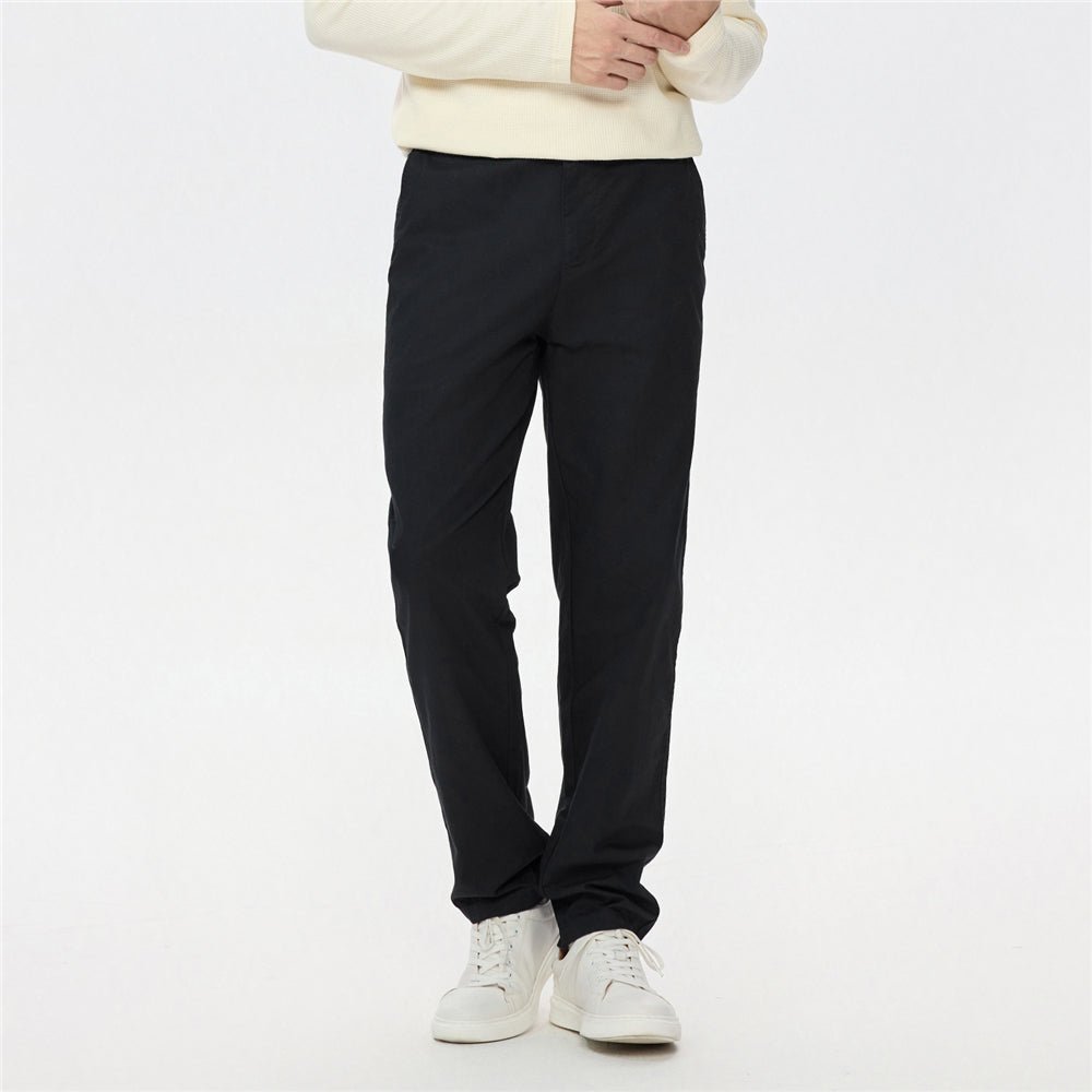 Giordano Men’s Regular Fit Stretch Twill Pants with Mid Rise - first_variant_option_2 Premium Pants for Giordano