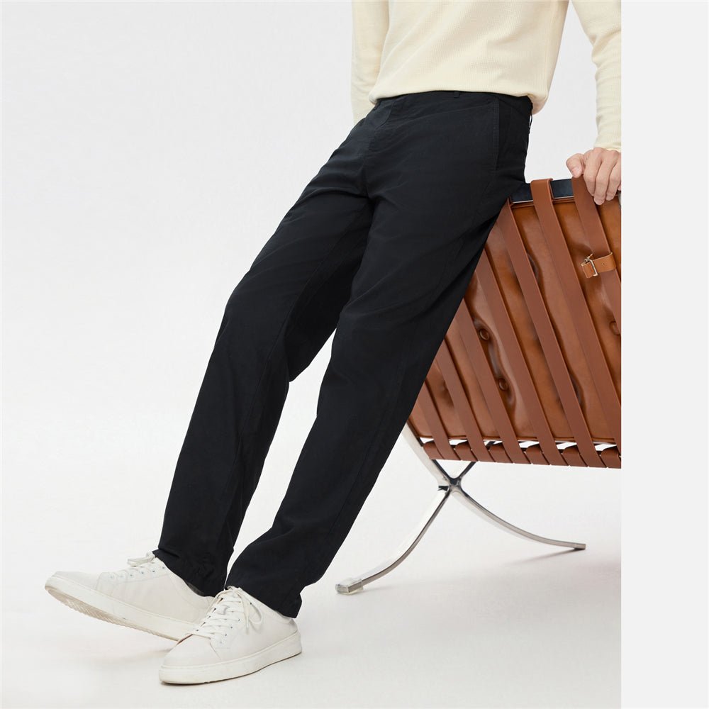 Giordano Men’s Regular Fit Stretch Twill Pants with Mid Rise - first_variant_option_2 Premium Pants for Giordano