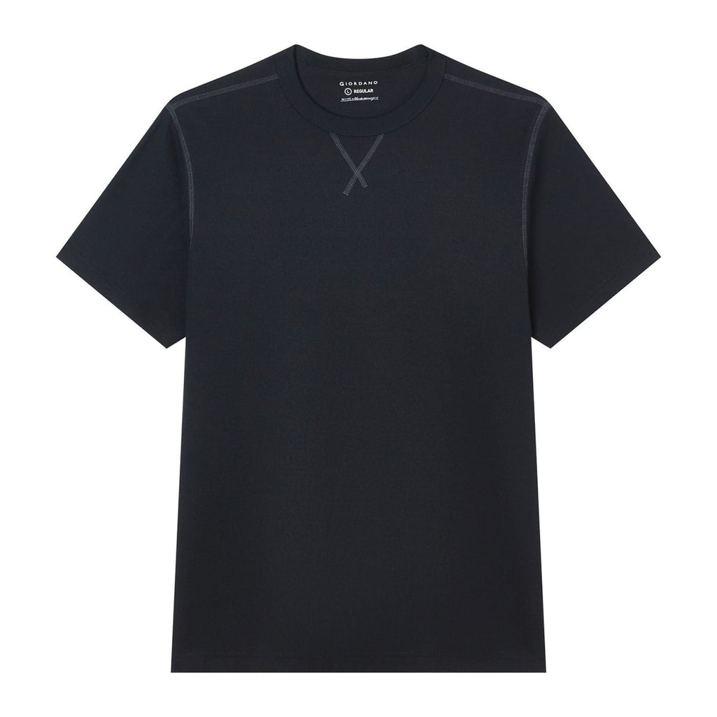 Giordano Men’s Regular Fit Stretch Waffle Tee - first_variant_option_2 Premium Tee for Giordano