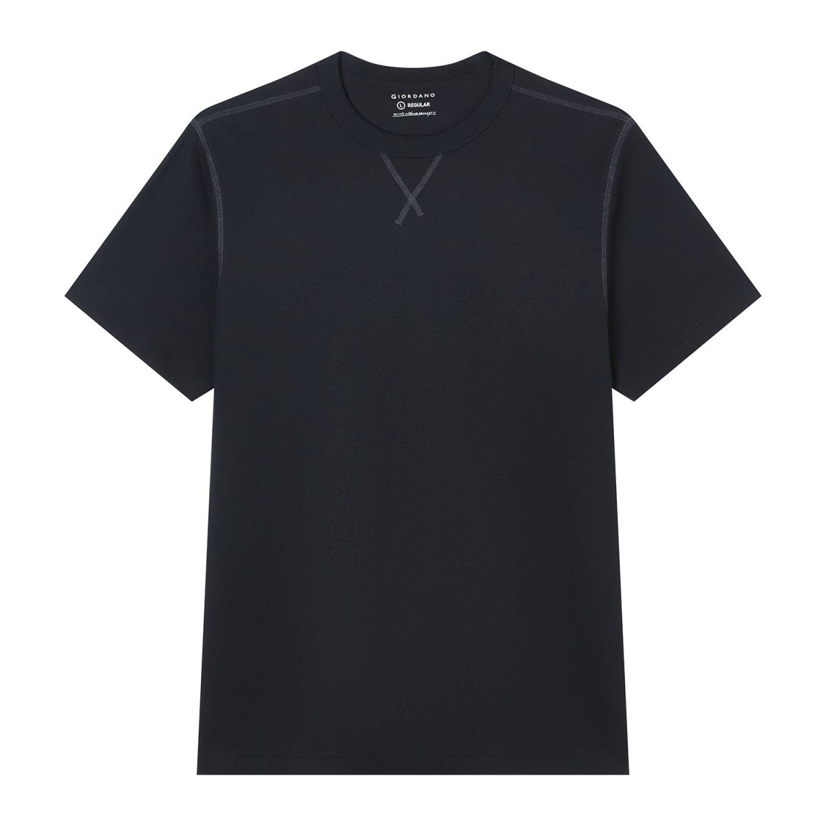 Giordano Men’s Regular Fit Stretch Waffle Tee - first_variant_option_2 Premium Tee for Giordano
