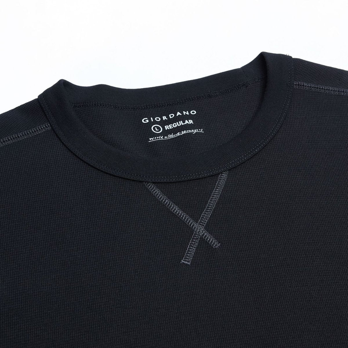 Giordano Men’s Regular Fit Stretch Waffle Tee - first_variant_option_2 Premium Tee for Giordano
