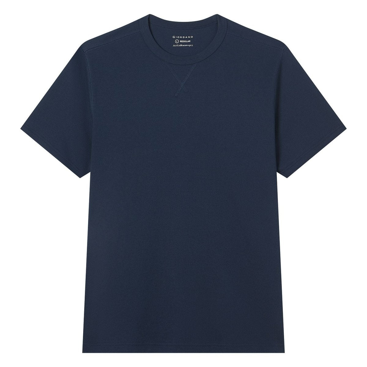 Giordano Men’s Regular Fit Stretch Waffle Tee - first_variant_option_2 Premium Tee for Giordano