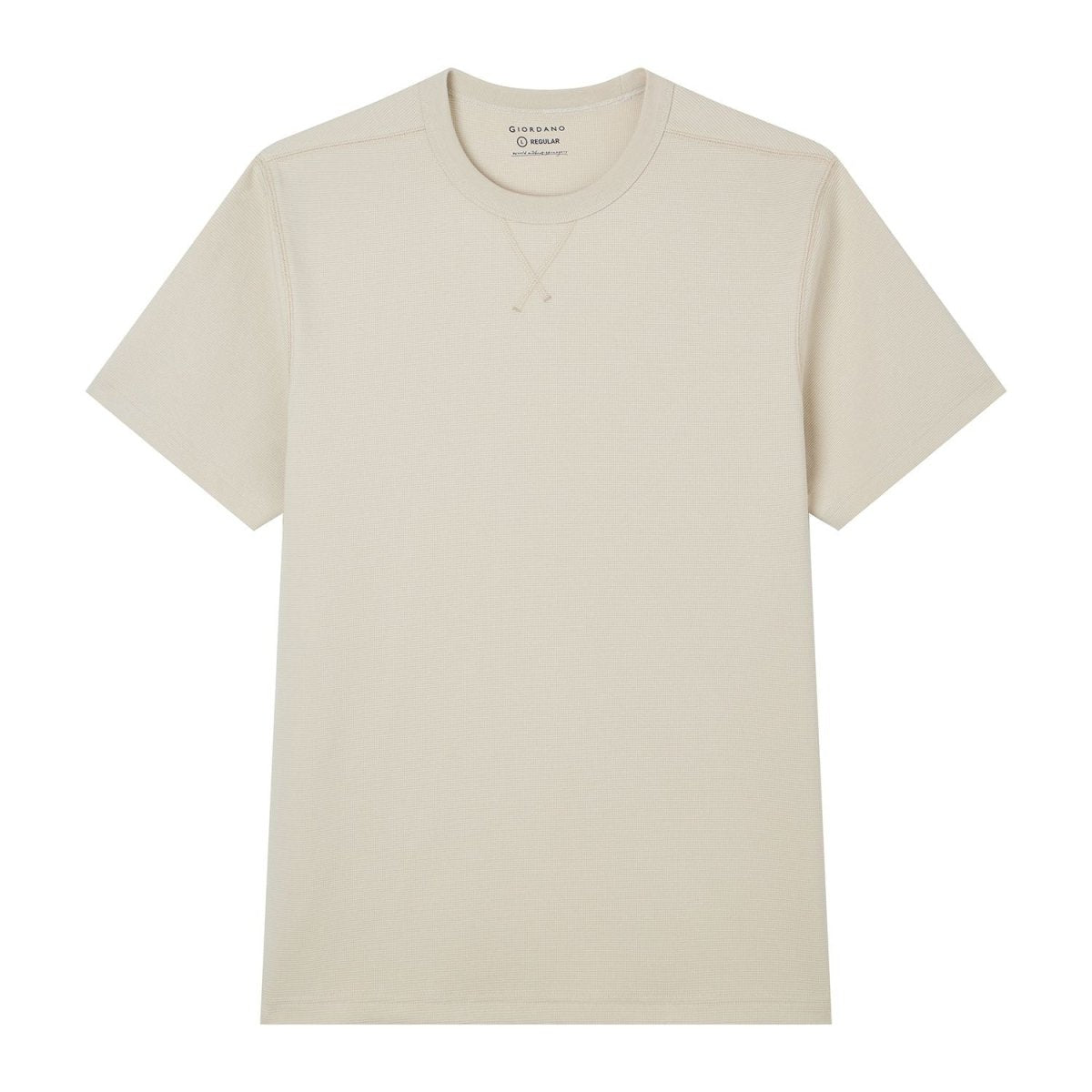 Giordano Men’s Regular Fit Stretch Waffle Tee - first_variant_option_2 Premium Tee for Giordano