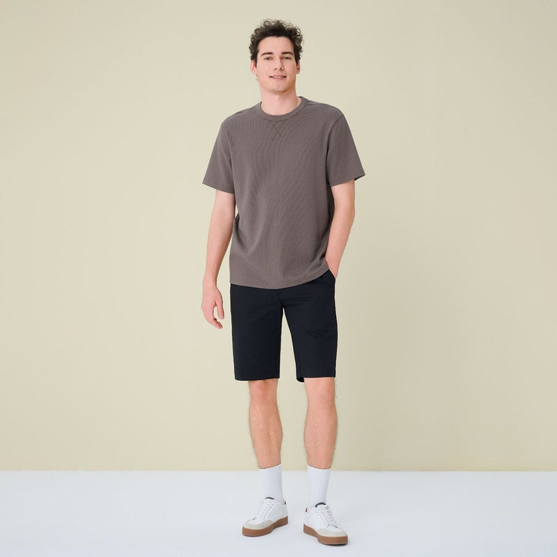 Giordano Men’s Regular Fit Stretch Waffle Tee - first_variant_option_2 Premium Tee for Giordano