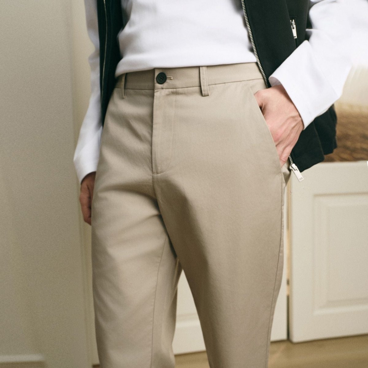 Giordano Men’s Regular Fit Tencel Cotton Pants - first_variant_option_2 Premium Pants for Giordano