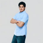 Giordano Men's Regular Fit Wrinkle - Free Short Sleeve Oxford Shirt - first_variant_option_2 Premium Shirt for Giordano
