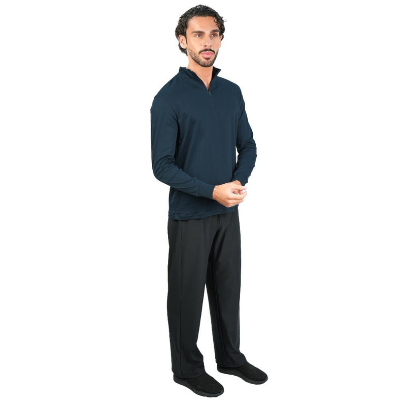 Giordano Men's Regular Liquid Touch Half - Zip Tee - first_variant_option_2 Premium Tee for Giordano