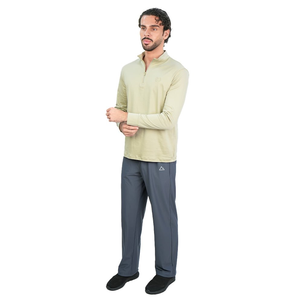Giordano Men's Regular Liquid Touch Half - Zip Tee - first_variant_option_2 Premium Tee for Giordano