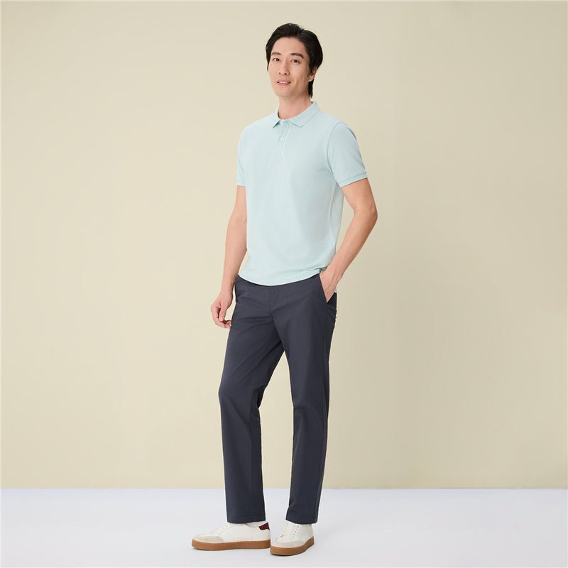 Giordano Men's Regular Taper Performance Khakis - first_variant_option_2 Premium Pants for Giordano
