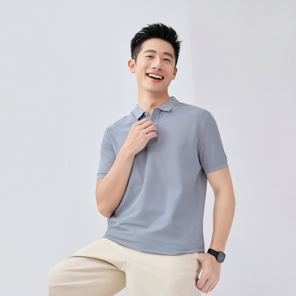 Giordano Men's Relaxed Cool Jade Pique Polo - first_variant_option_2 Premium Polo for Giordano