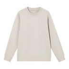 Giordano Men's Relaxed Crew Neck Sweatshirt with Embroidery - Premium Sweatshirts