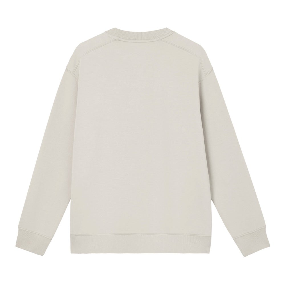 Giordano Men's Relaxed Crew Neck Sweatshirt with Embroidery - Premium Sweatshirts