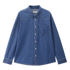 Giordano Men’s Relaxed Denim Long Sleeve Button Shirt - first_variant_option_2 Premium Shirt for Giordano