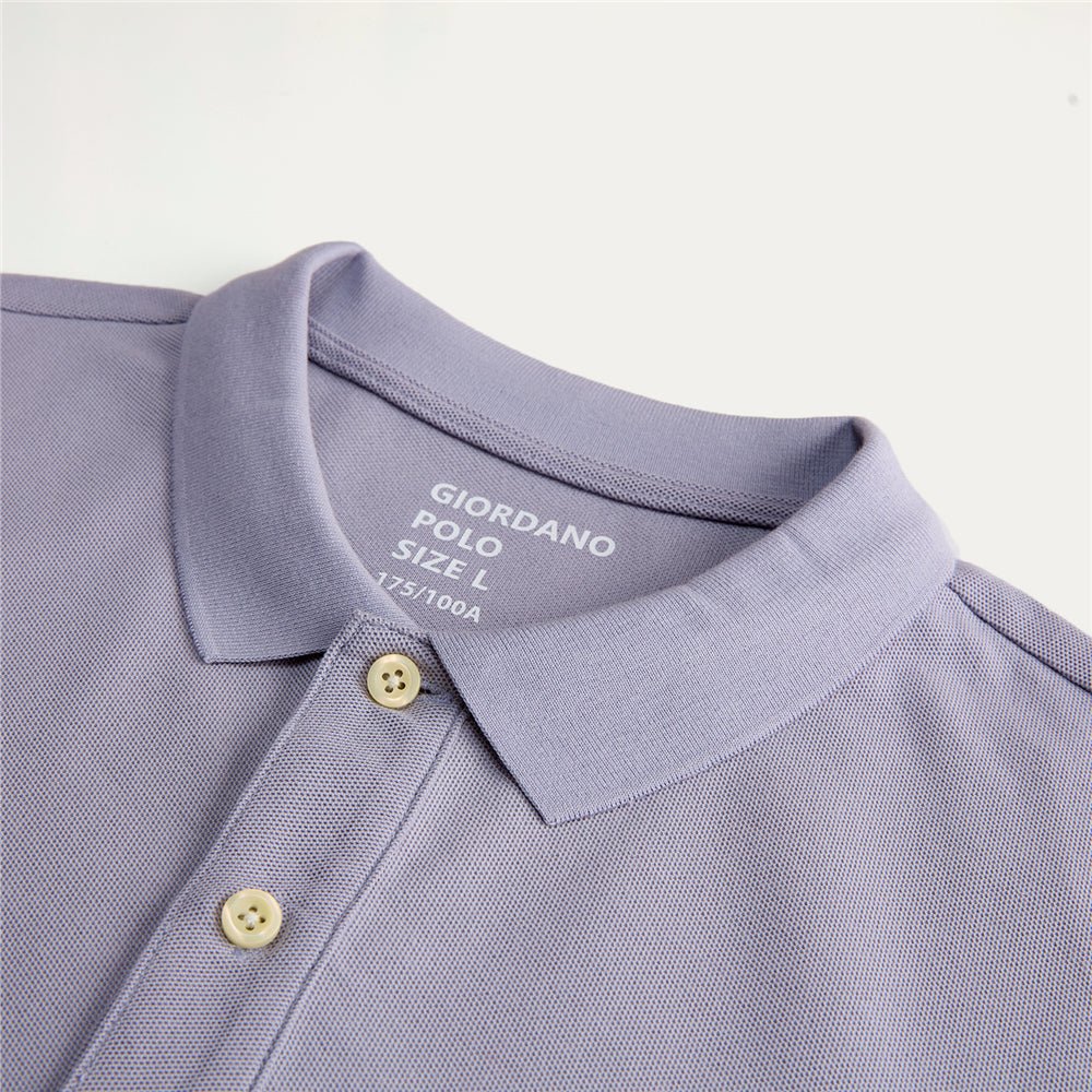 Giordano Men's Relaxed Fit Cool Jade Pique Signature Polo - first_variant_option_2 Premium Polo for Giordano